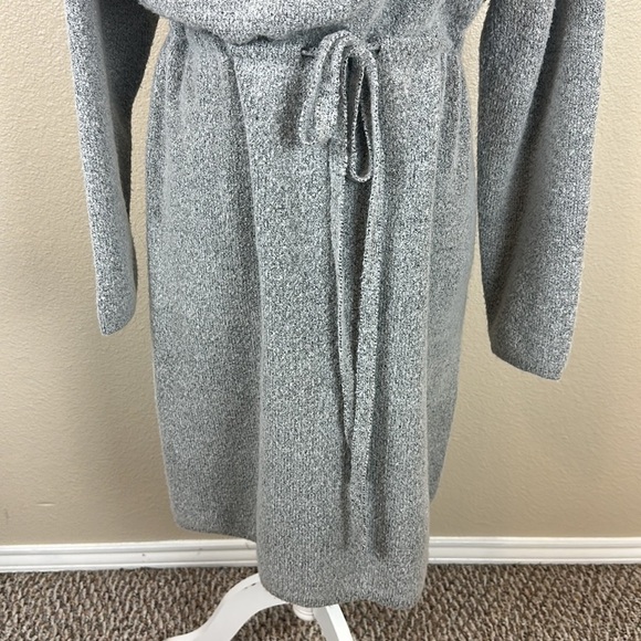 HYFVE COZY GREY BOUCLE MOCK NECK SWEATER DRESS - Picture 5 of 9